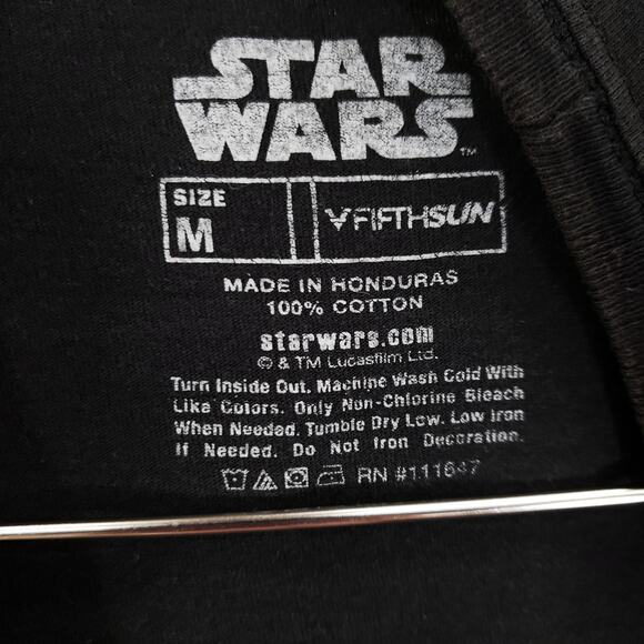 Star Wars T Shirt Mens Size M Millennium Falcon Graphic Short Sleeve Black - Picture 5 of 5